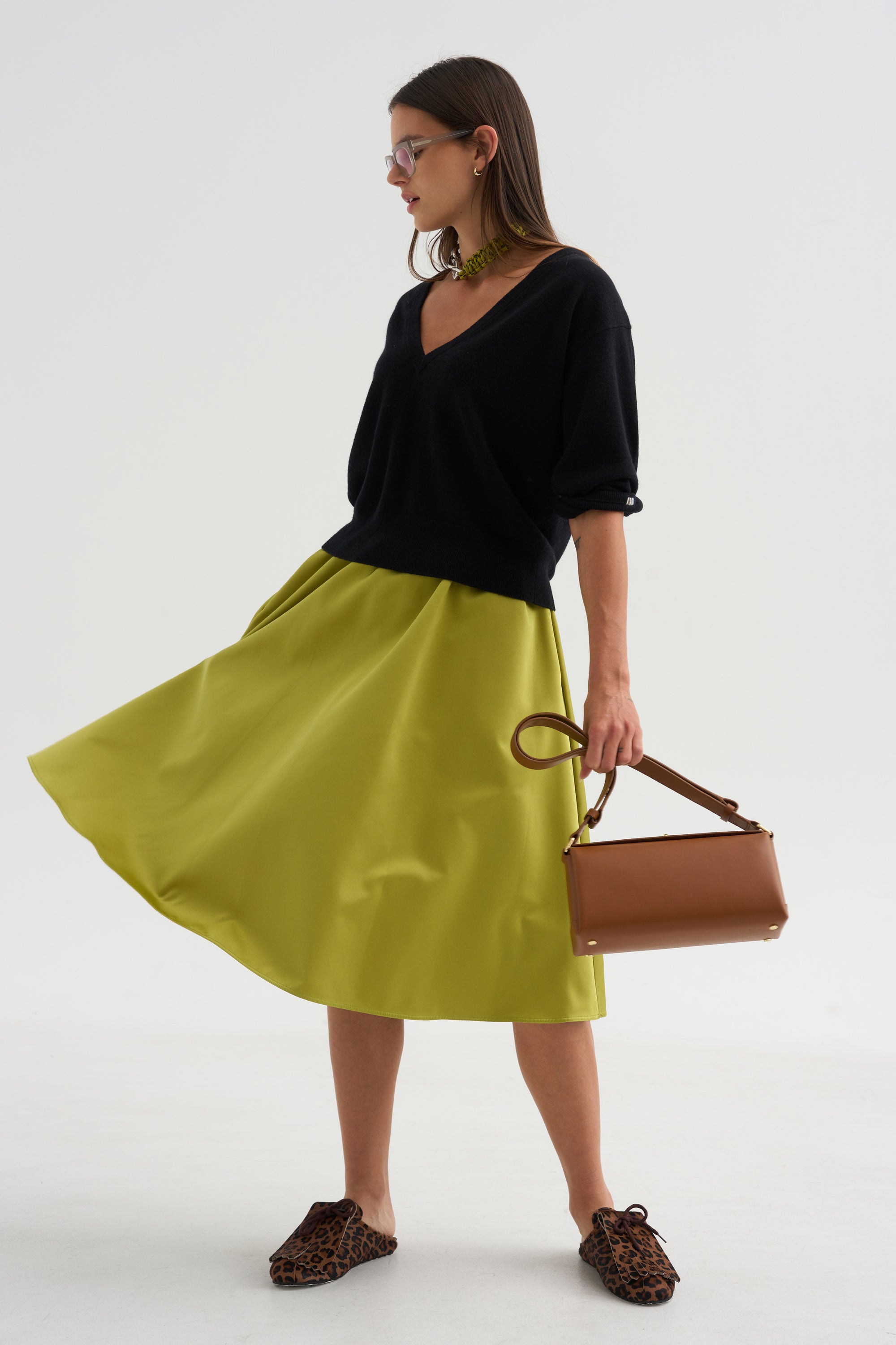 A-Line Skirt, Citron