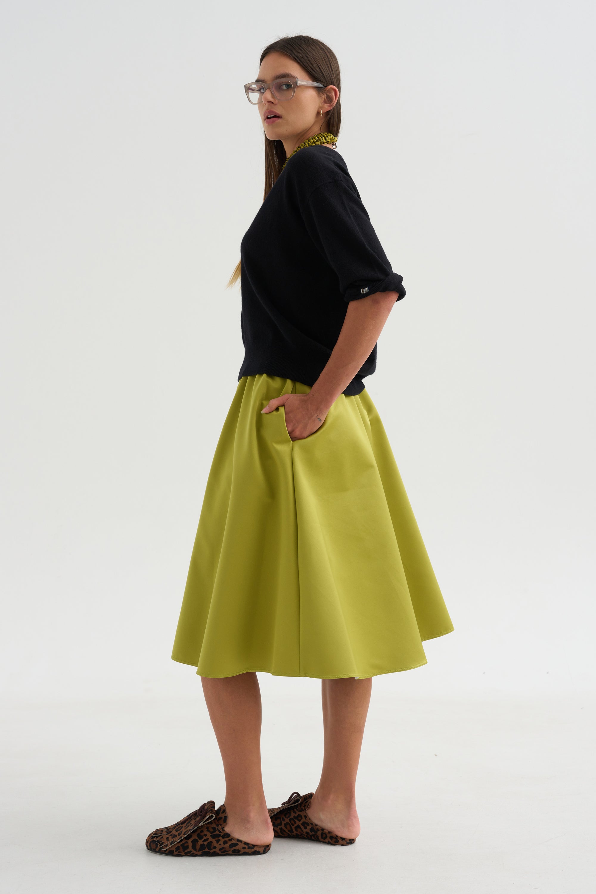 A-Line Skirt, Citron