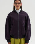 Bomber Jacket, Blu-Black