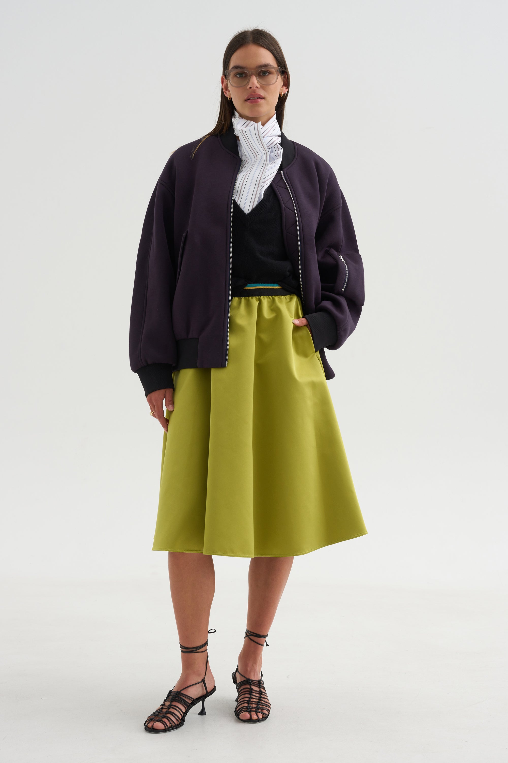 Bomber Jacket, Blu-Black