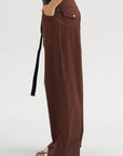 Light Parachute Twill Trousers, Coffee