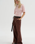 Light Parachute Twill Trousers, Coffee