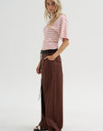 Light Parachute Twill Trousers, Coffee
