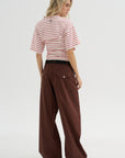 Light Parachute Twill Trousers, Coffee