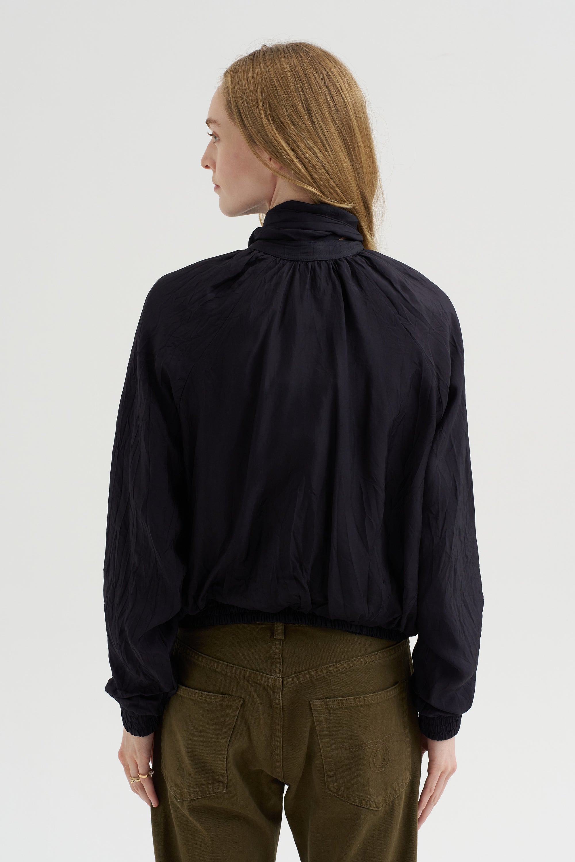 Bomber Jacket, Blue-Black