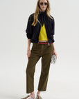 Bomber Jacket, Blue-Black