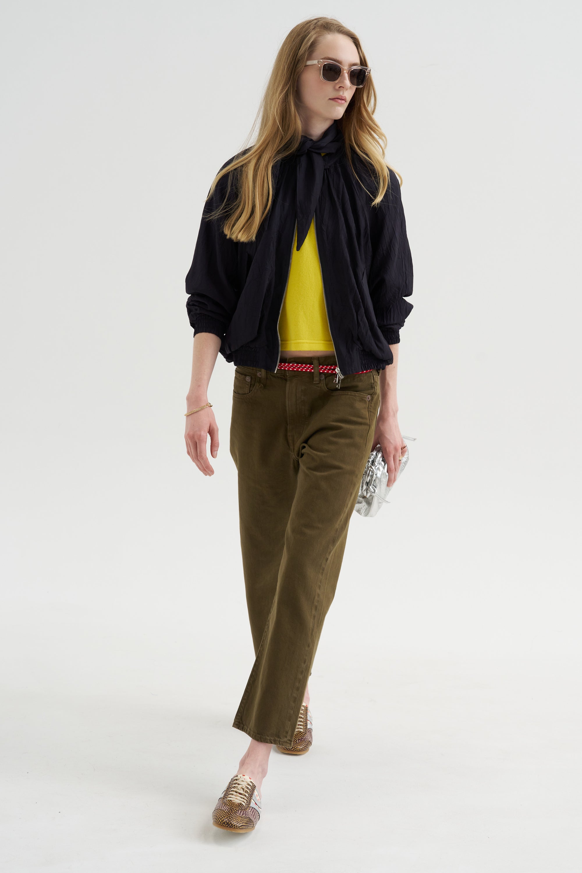 Bomber Jacket, Blue-Black