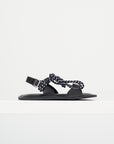 Rope Sandal, Blue & White