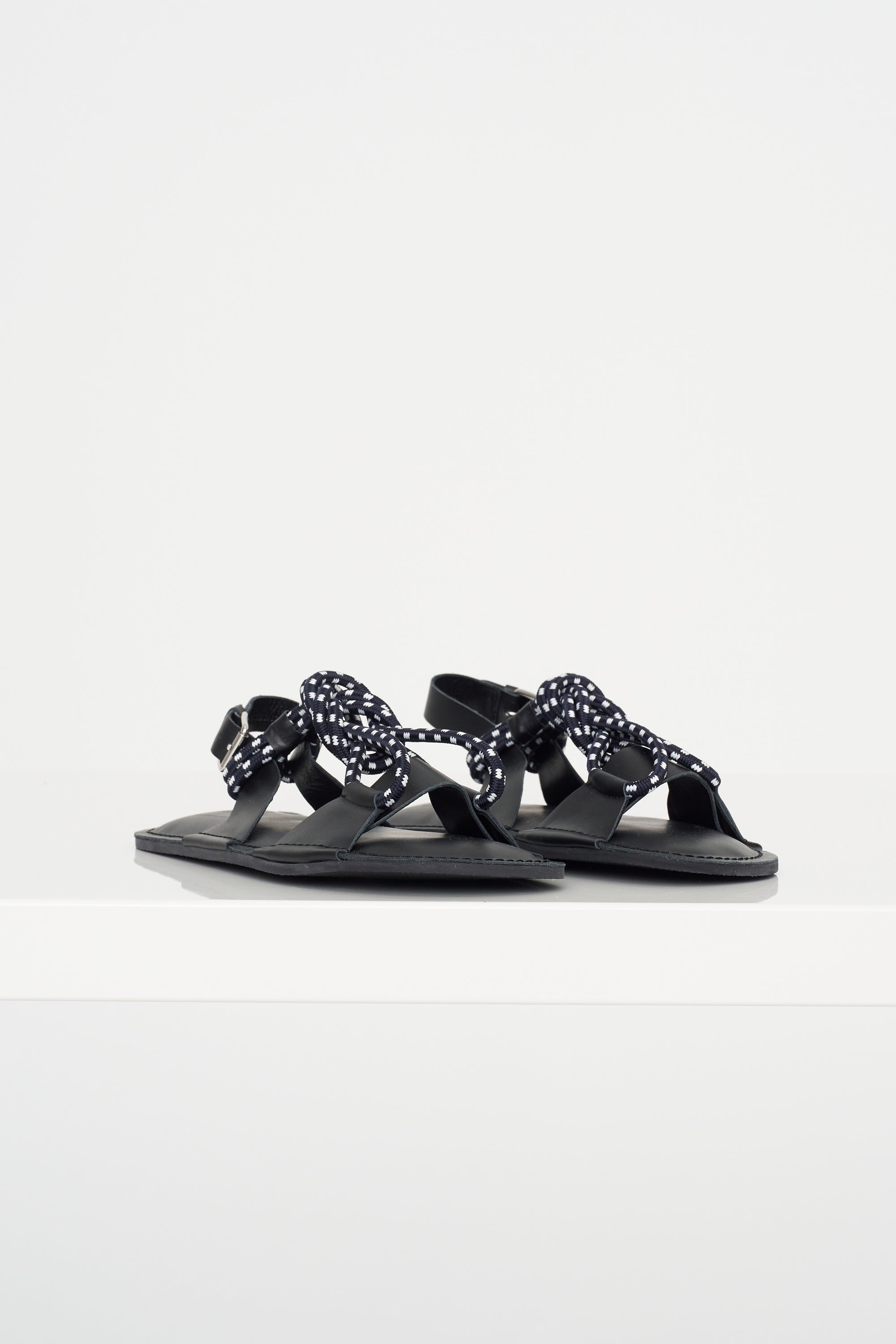 Rope Sandal, Blue &amp; White