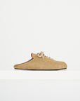 Suede Sabot Bowling Shoes, Cuoio
