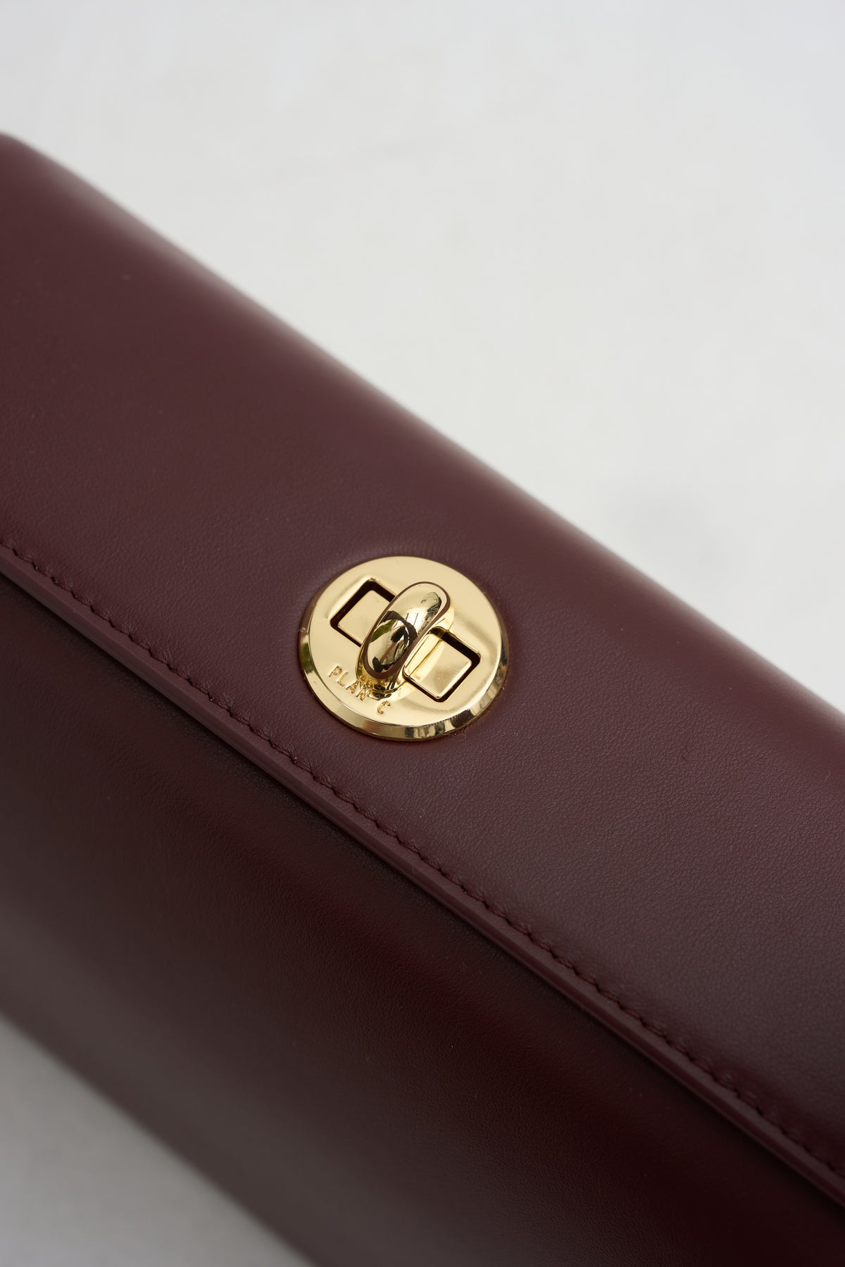 Small Folded Bag, Burgundy