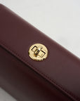 Small Folded Bag, Burgundy