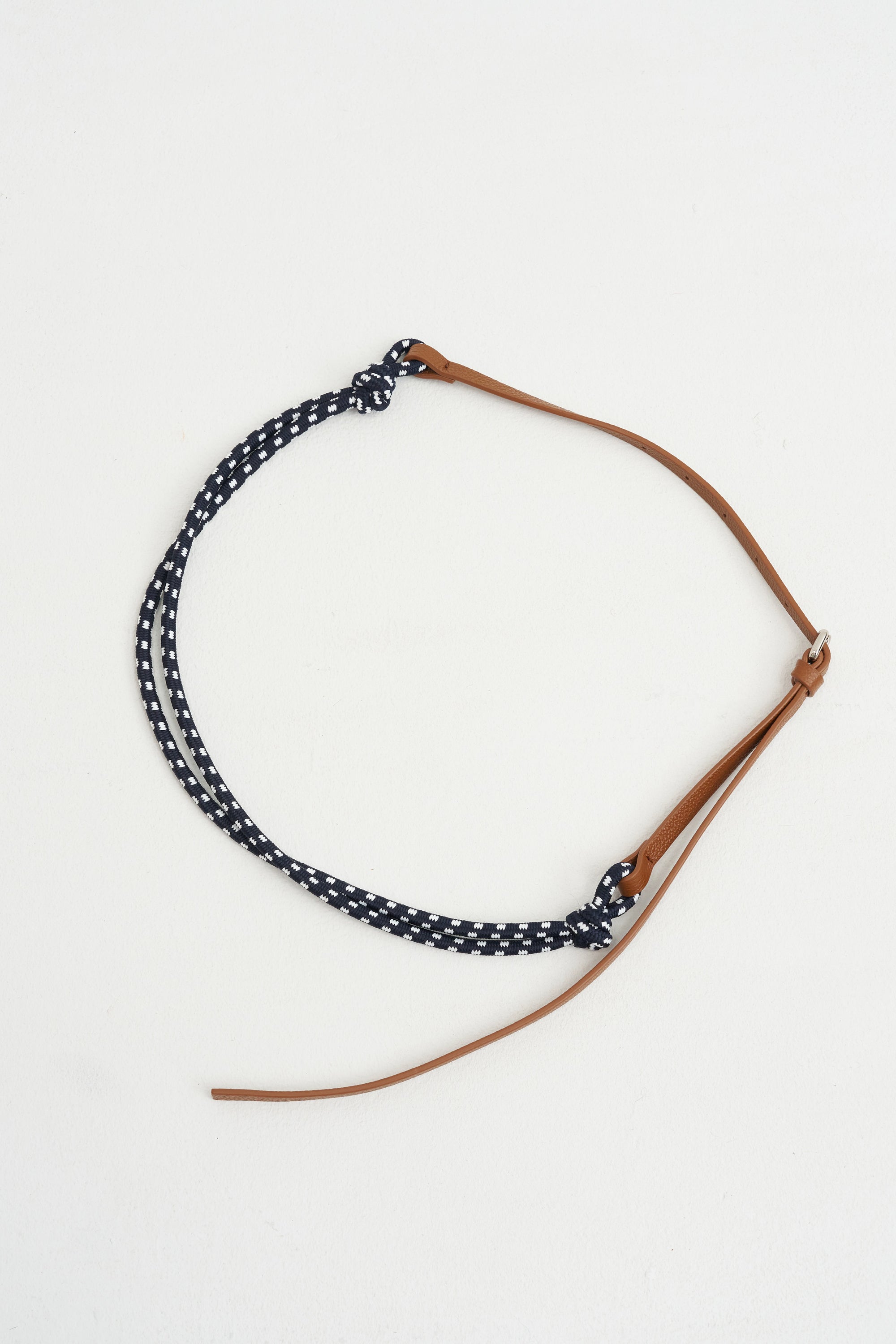 Braided Lanyard and Leather Belt