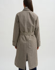 Check Coat, Black & Cream