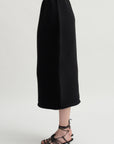 Zig Zag Knit Skirt, Black
