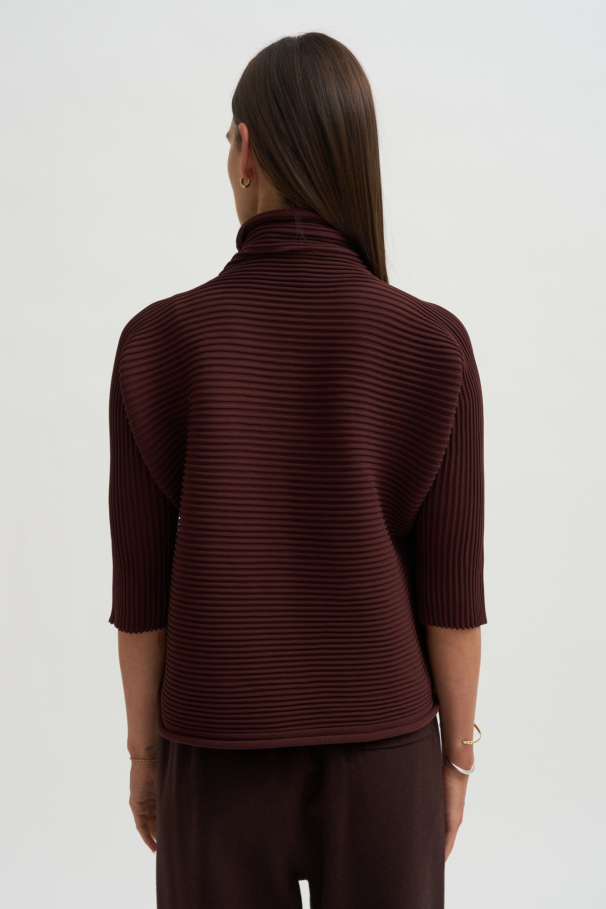 Zig Zag Knit, Dark Brown