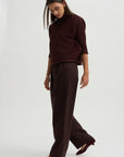 Zig Zag Knit, Dark Brown