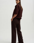 Zig Zag Knit, Dark Brown