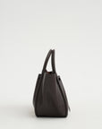 Small Ruched Tote, Espresso