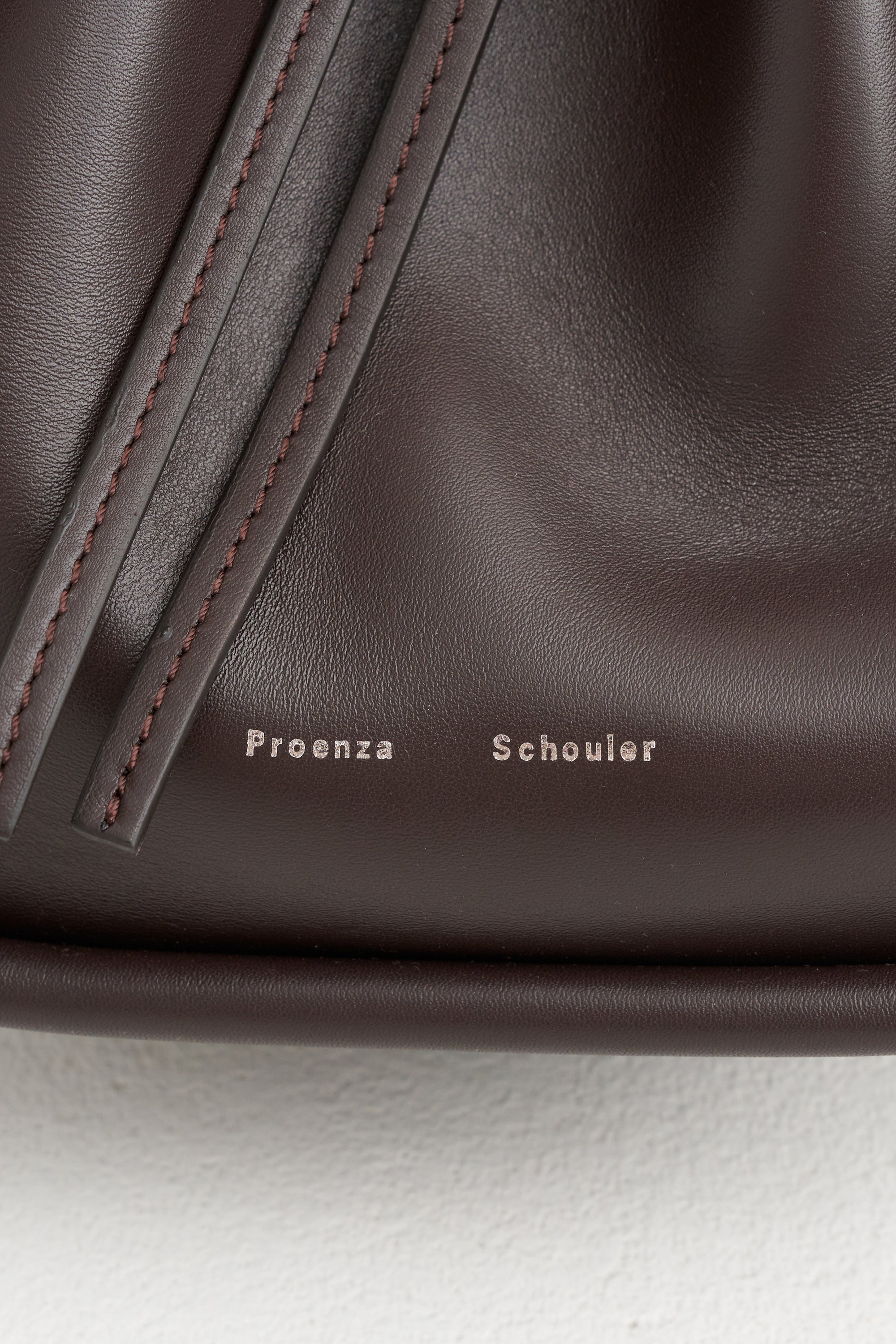 Small Ruched Tote, Espresso