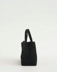 East West Chelsea Tote Raffia, Black