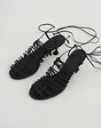 Tee Knot Sandals, Black