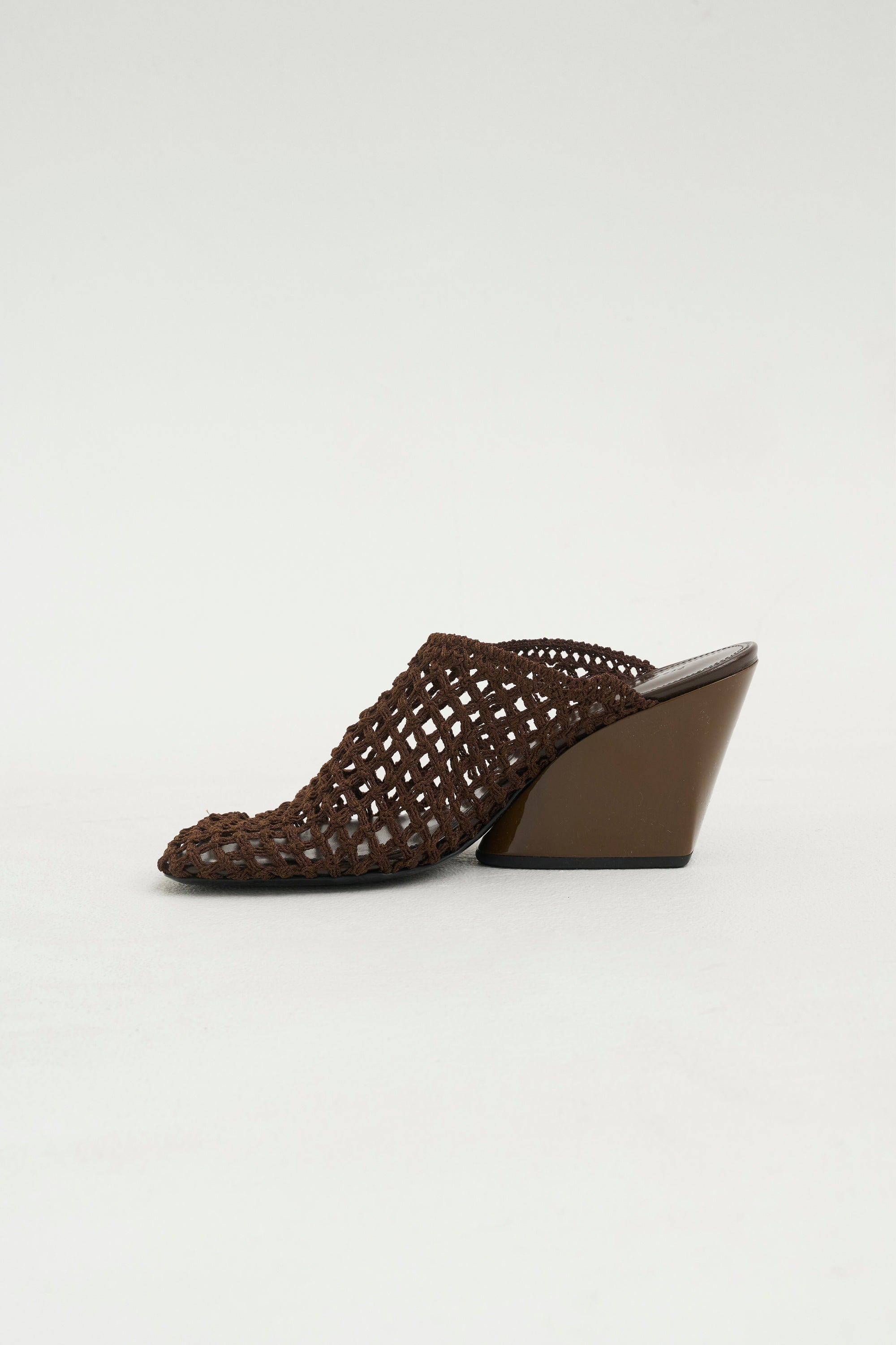 Slant Crochet Mule, Mushroom