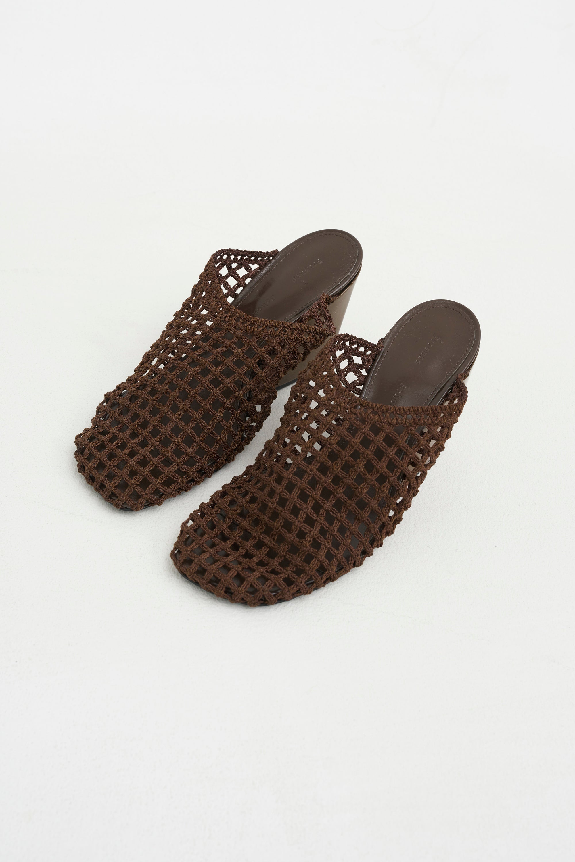 Slant Crochet Mule, Mushroom
