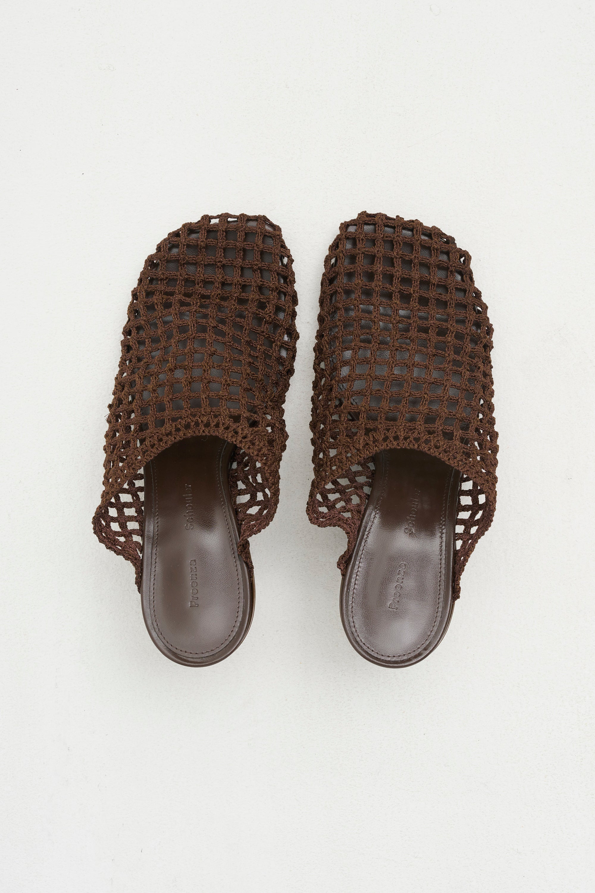 Slant Crochet Mule, Mushroom