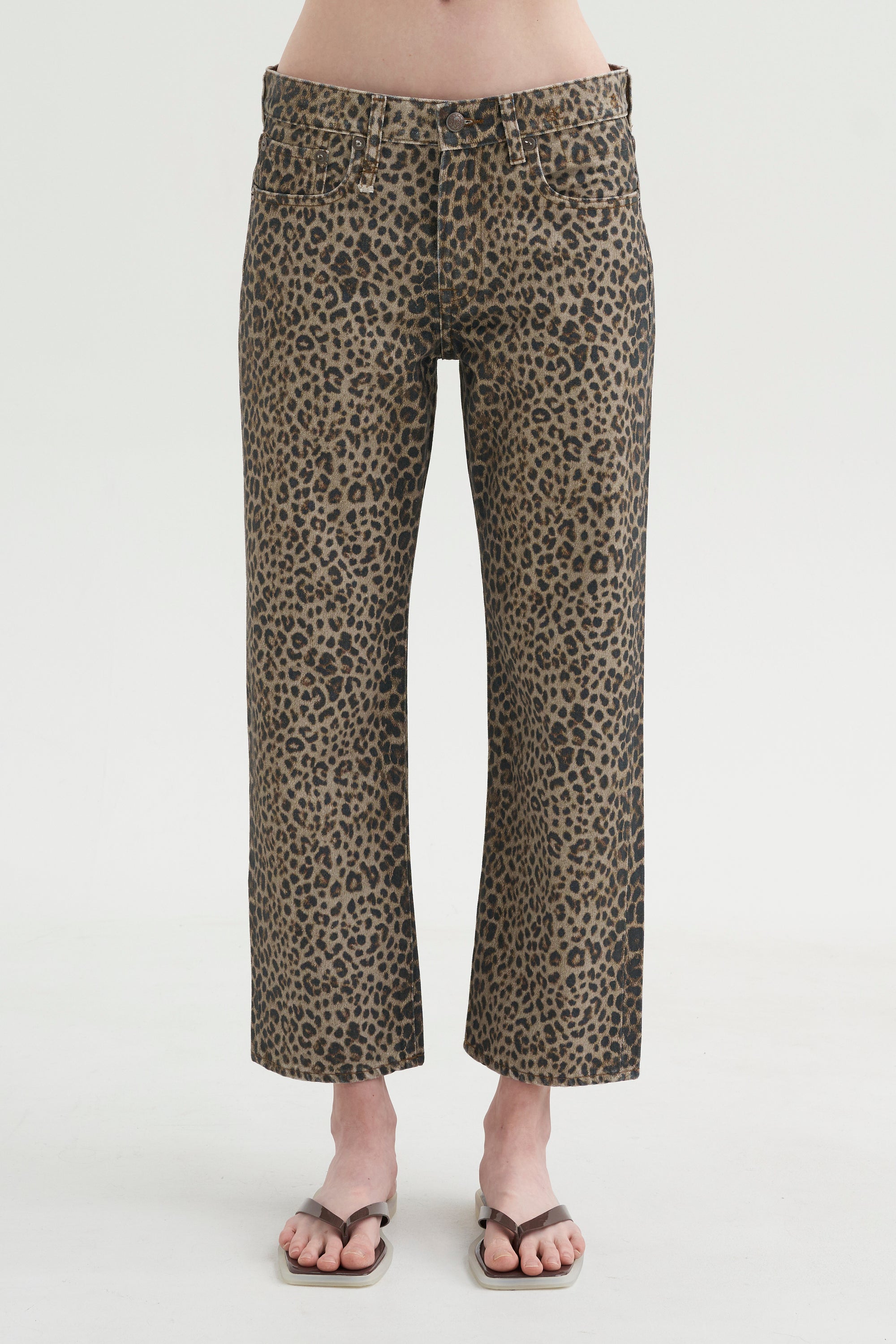 Kick Pleat Exclusive - Boyfriend Jean, Cheetah