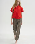 Kick Pleat Exclusive - Boyfriend Jean, Cheetah