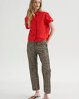 Kick Pleat Exclusive - Boyfriend Jean, Cheetah