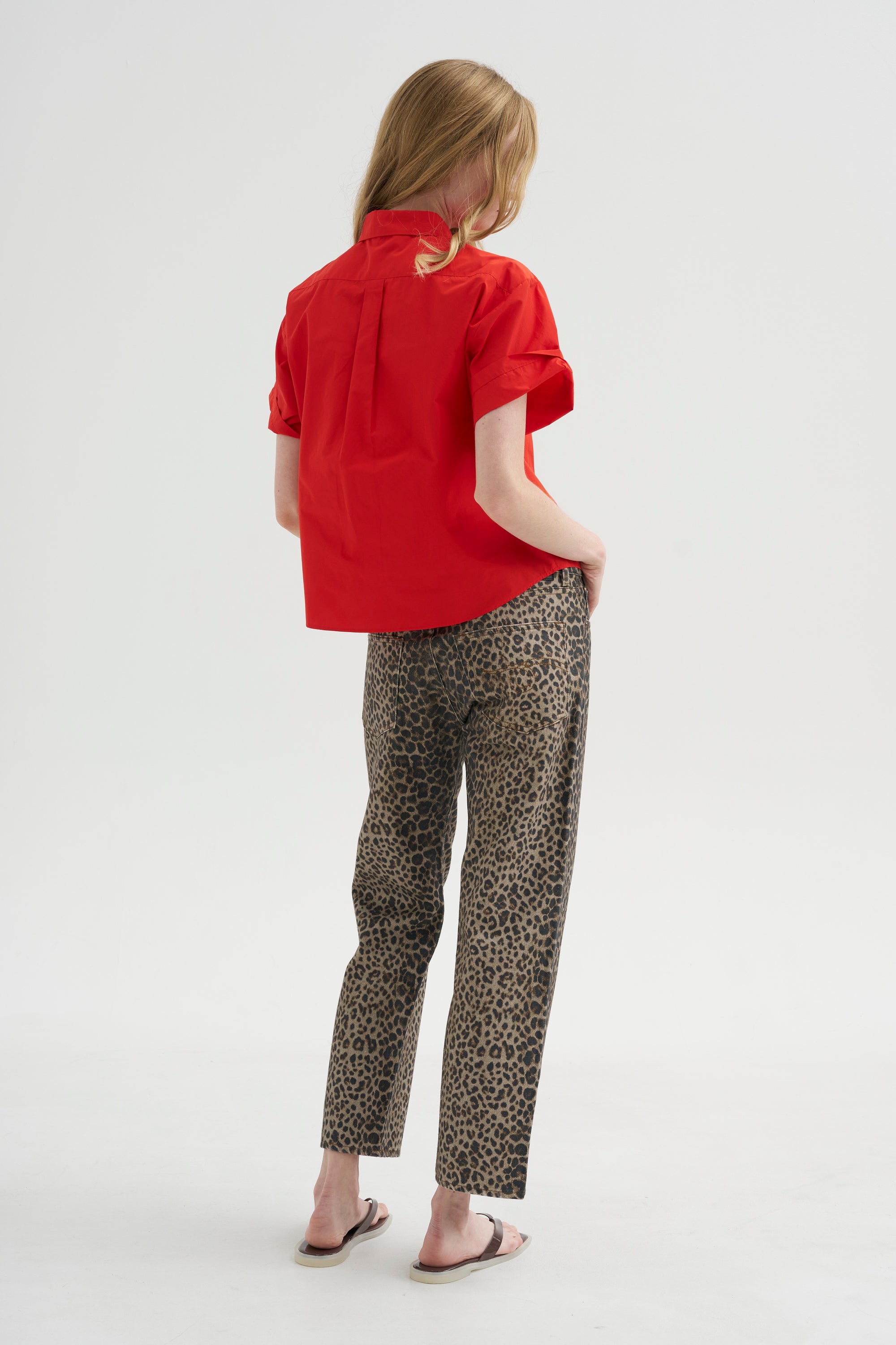 Kick Pleat Exclusive - Boyfriend Jean, Cheetah