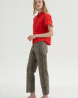 Kick Pleat Exclusive - Boyfriend Jean, Cheetah