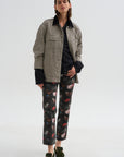 Pre-Order • BF Jean, Pink Rigid Floral Butterfly