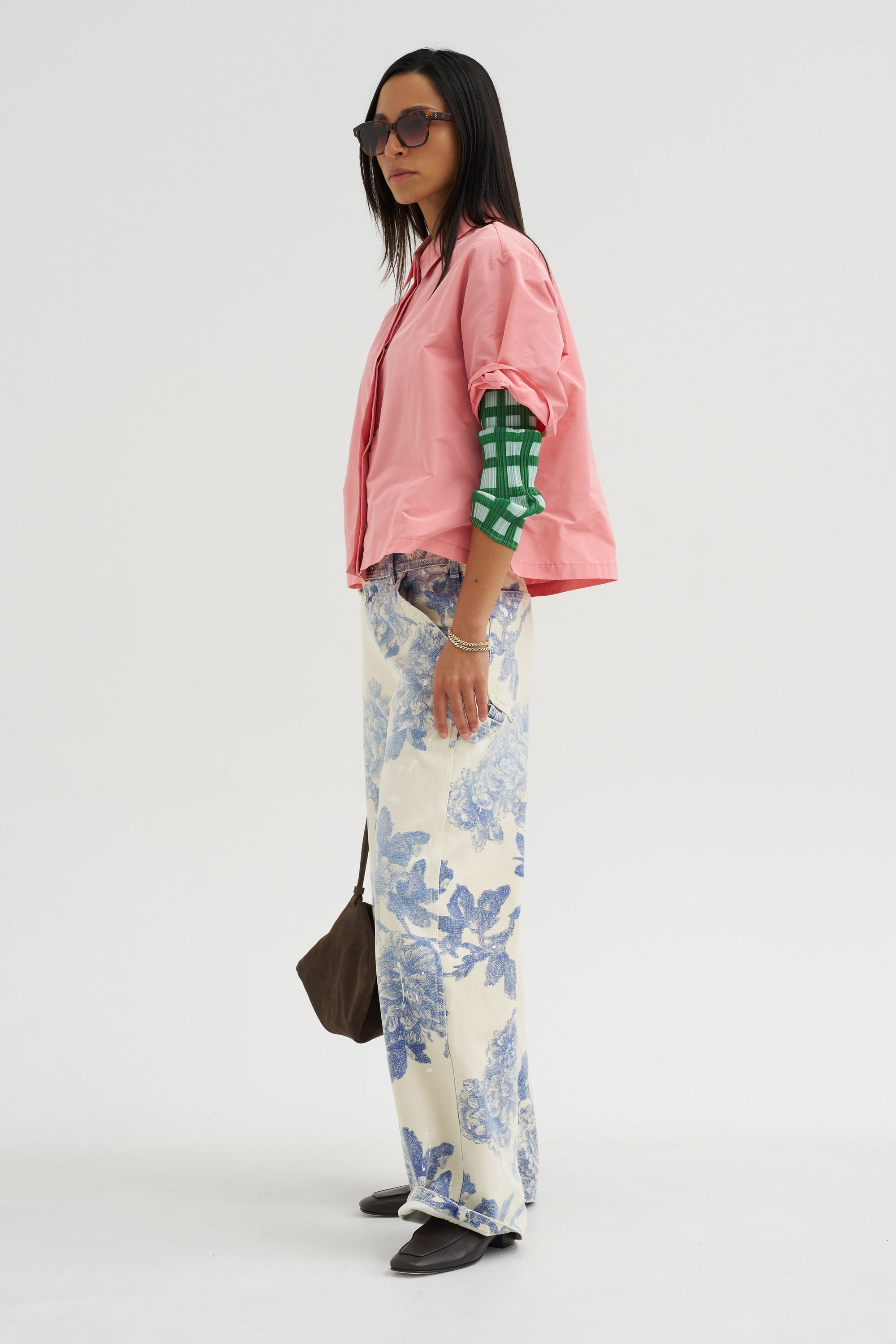 Carpenter Pant, Washed Blue Floral