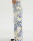 Carpenter Pant, Washed Blue Floral