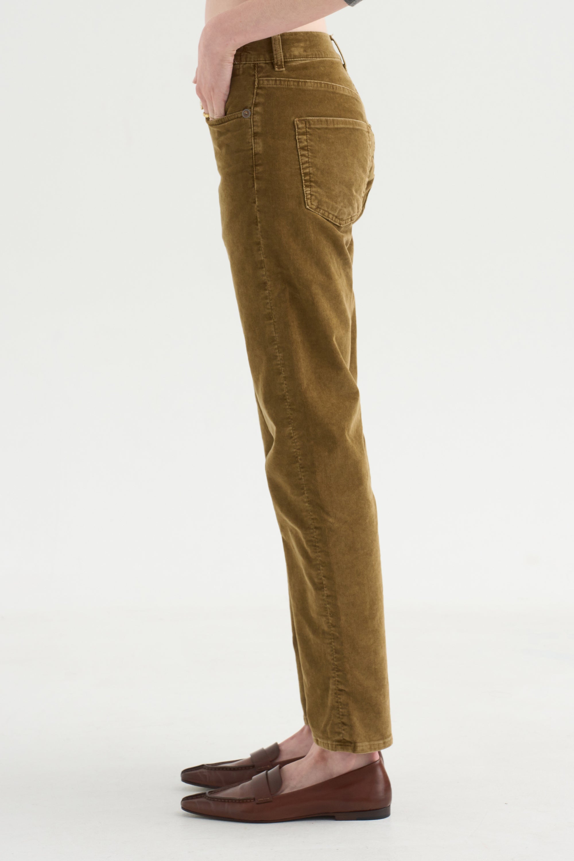 Pre-Order • Romeo Jean, Golden Brown Stretch Cord