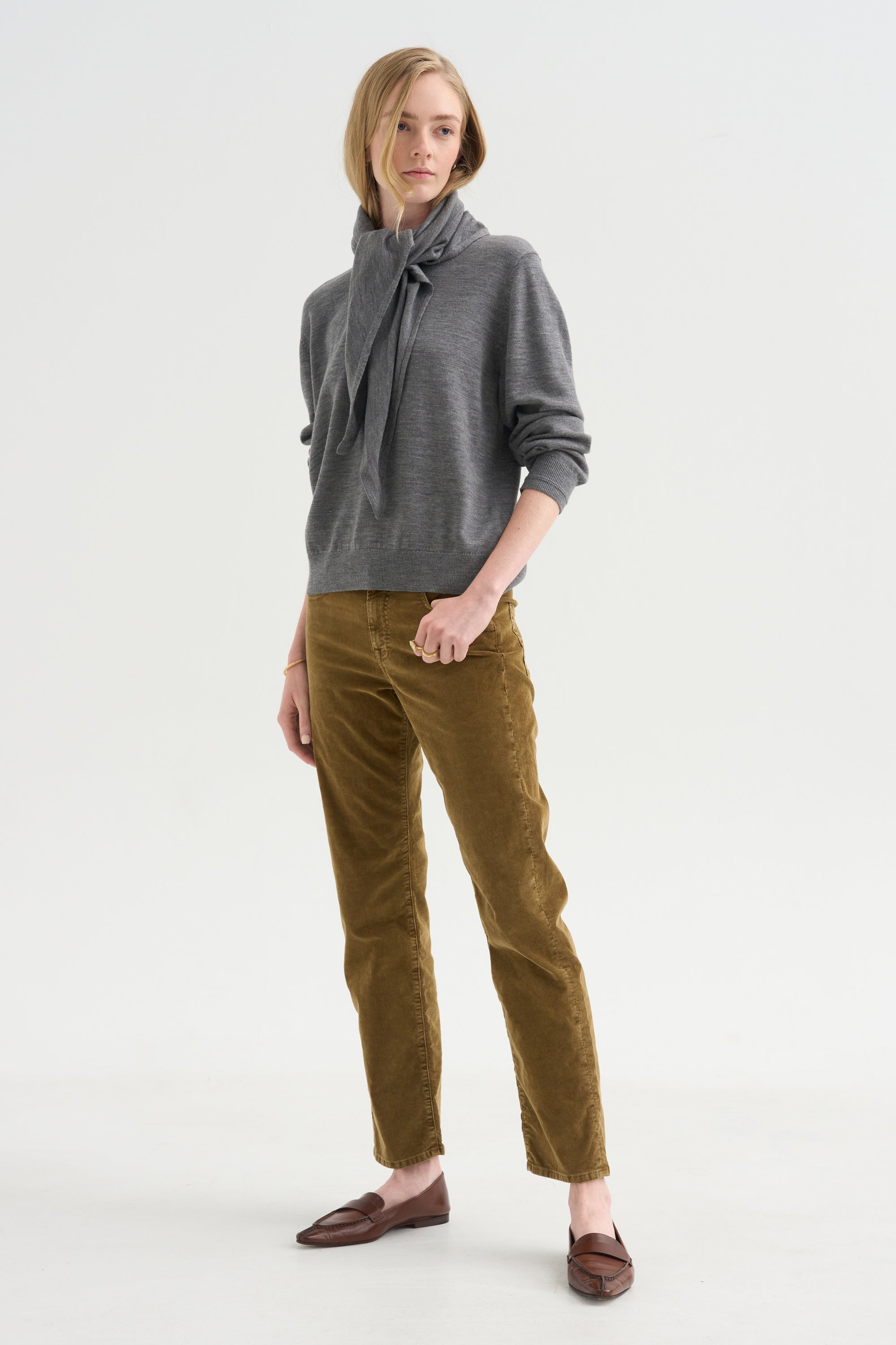 Pre-Order • Romeo Jean, Golden Brown Stretch Cord