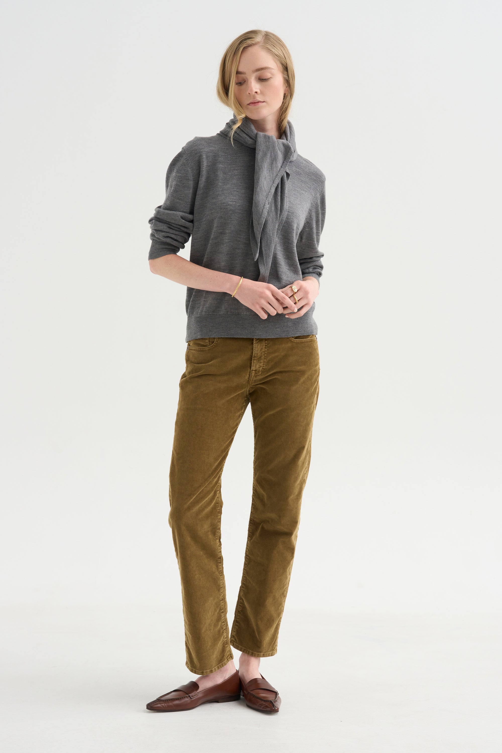 Pre-Order • Romeo Jean, Golden Brown Stretch Cord