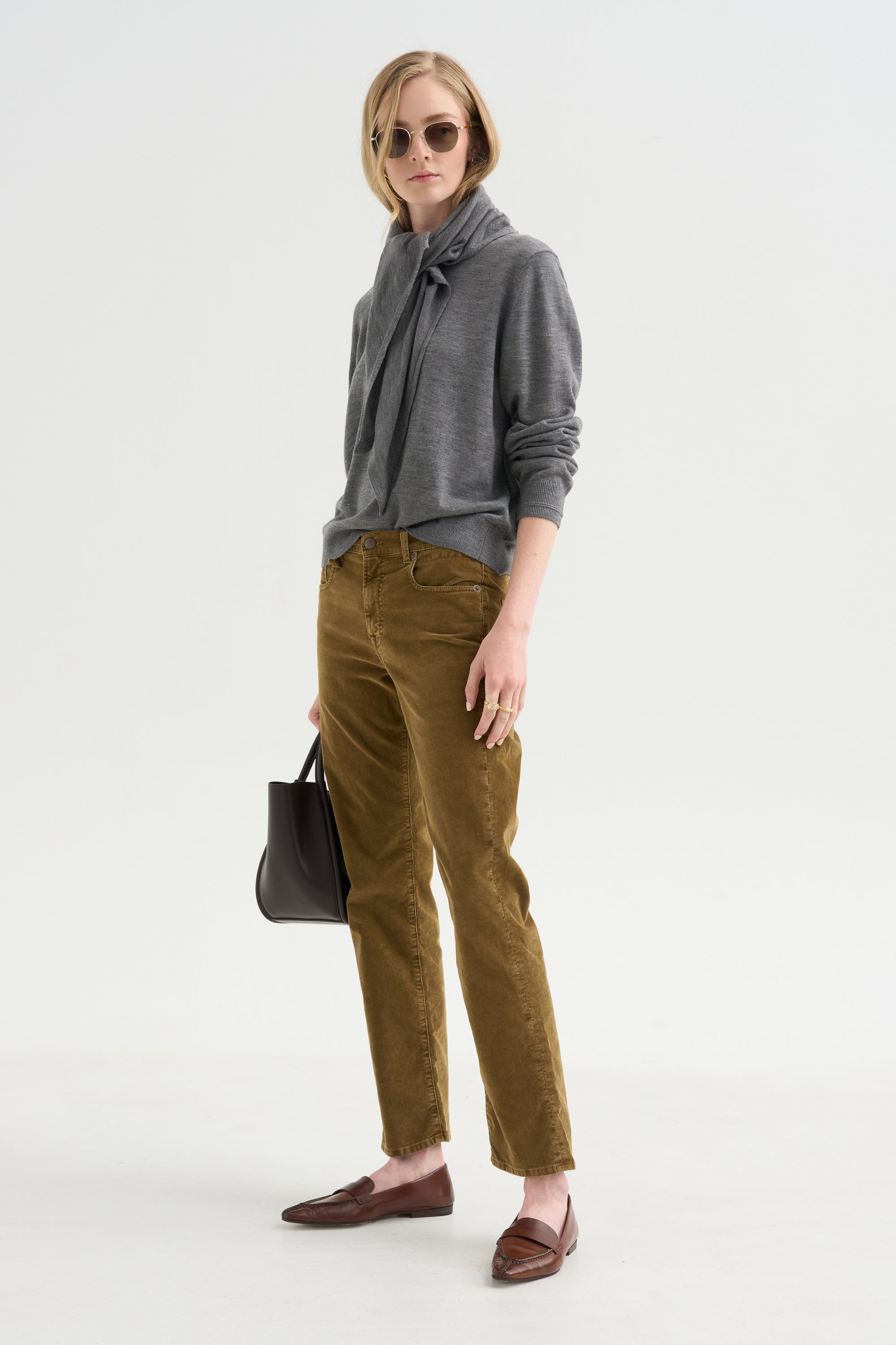 Pre-Order • Romeo Jean, Golden Brown Stretch Cord