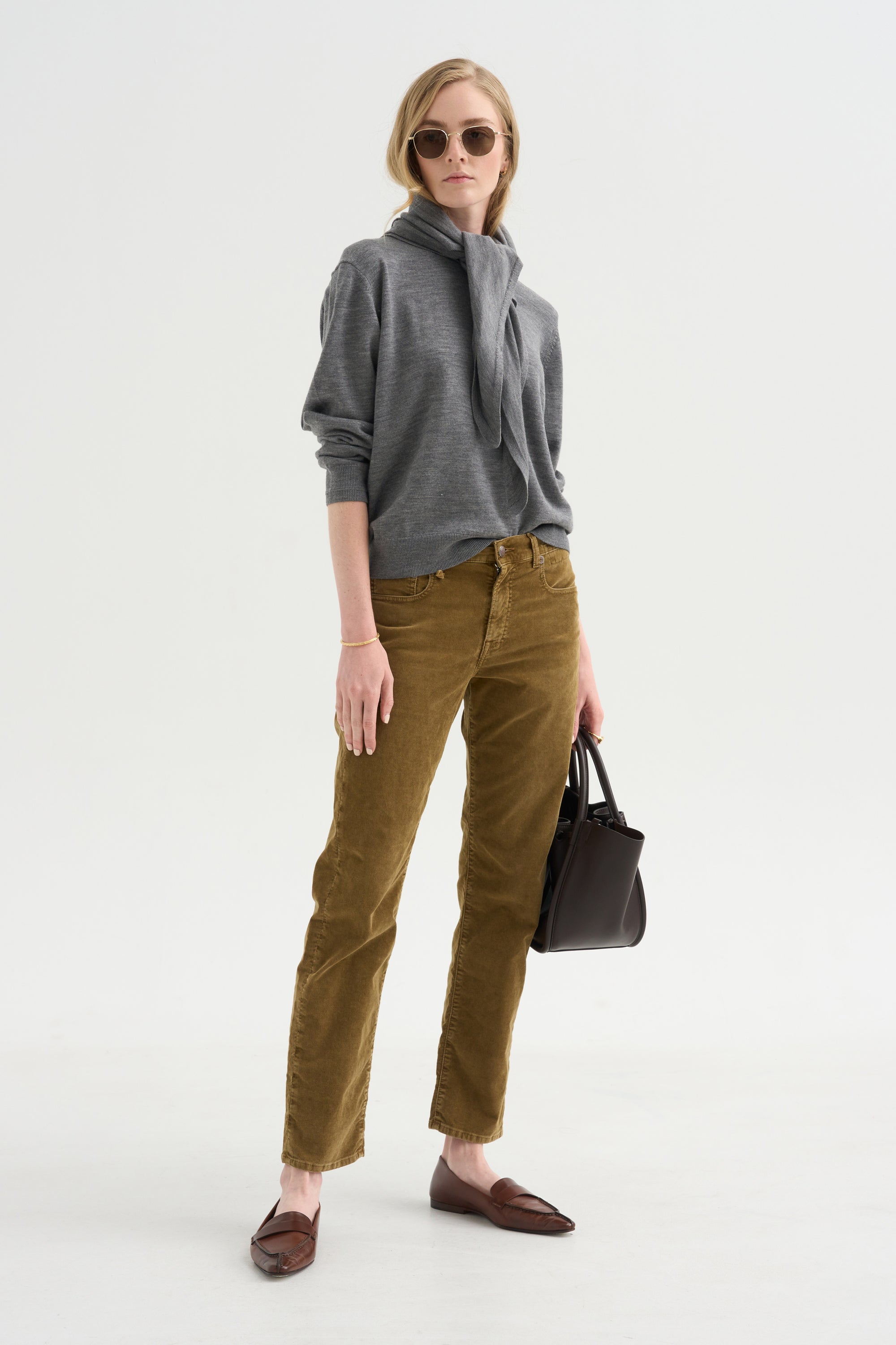 Pre-Order • Romeo Jean, Golden Brown Stretch Cord