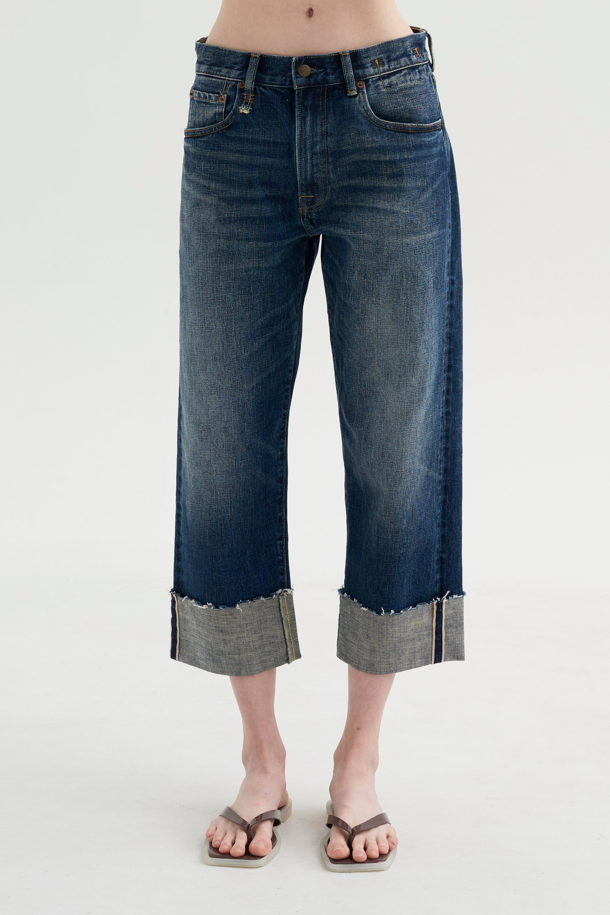 Cuffed X-BF Jean, Caslon Selvedge Blue