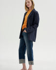 Cuffed X-BF Jean, Caslon Selvedge Blue