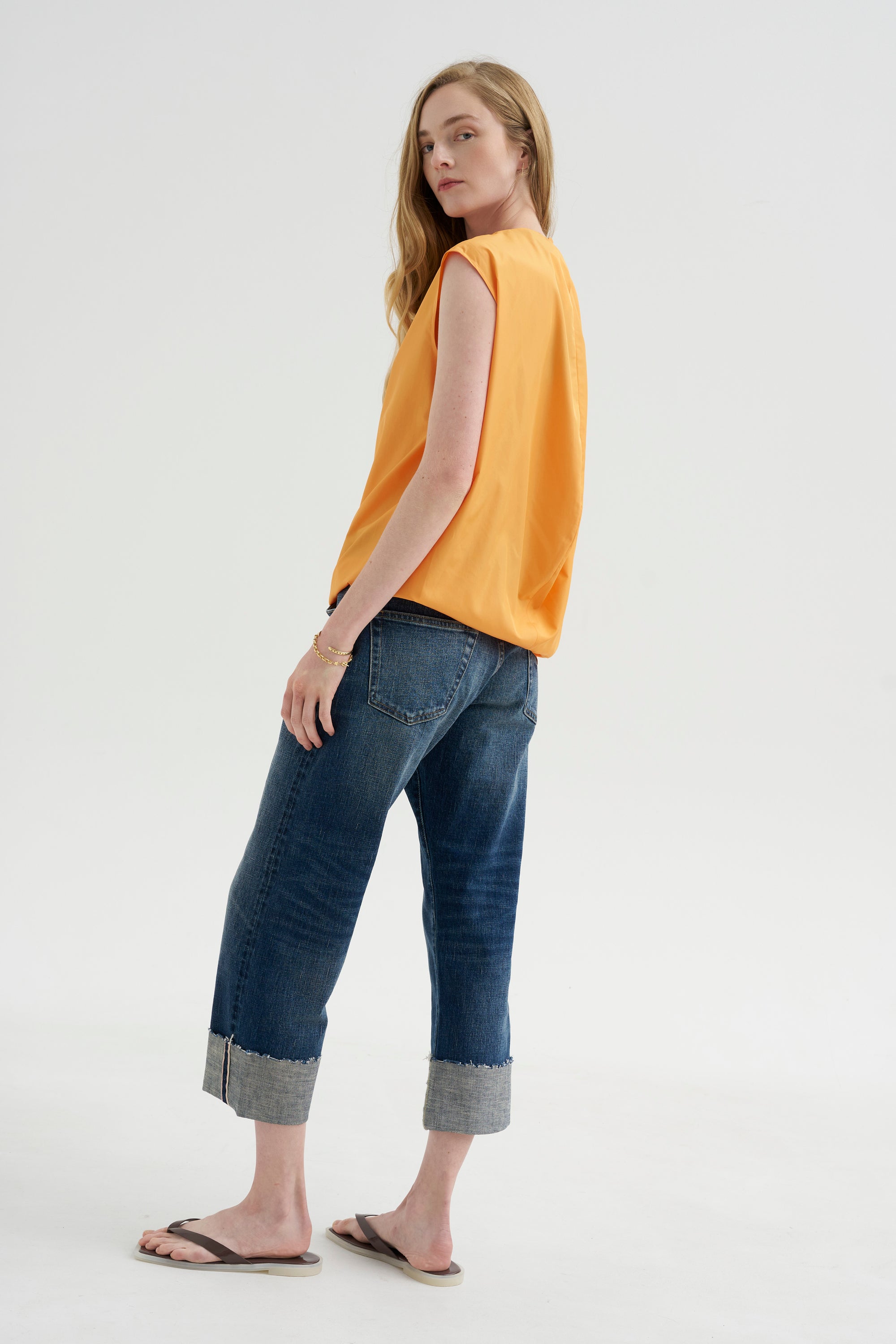 Cuffed X-BF Jean, Caslon Selvedge Blue