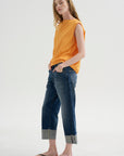 Cuffed X-BF Jean, Caslon Selvedge Blue