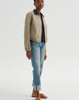 Cuffed Romeo Jean, Lapis Selvedge Blue Stretch
