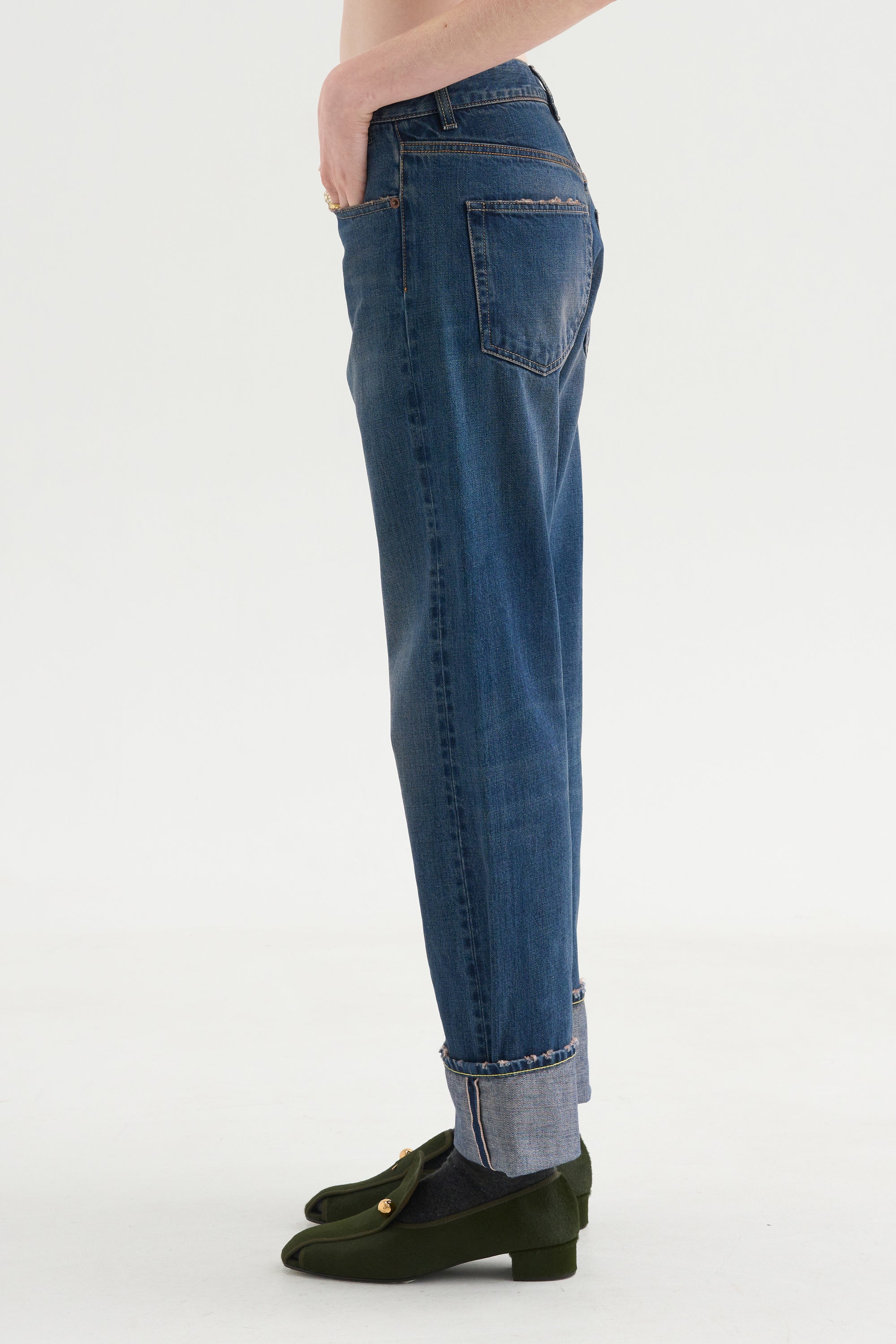 Pre-Order • Cuffed BF Jean, Dalston Selvedge Blue
