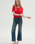 Joan Kick Flare Jean, Melvin Blue Stretch