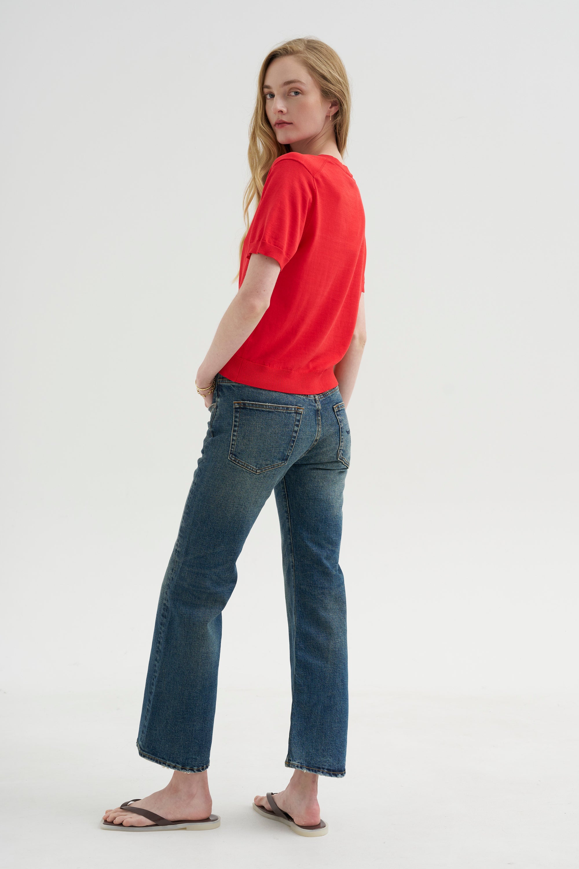 Joan Kick Flare Jean, Melvin Blue Stretch